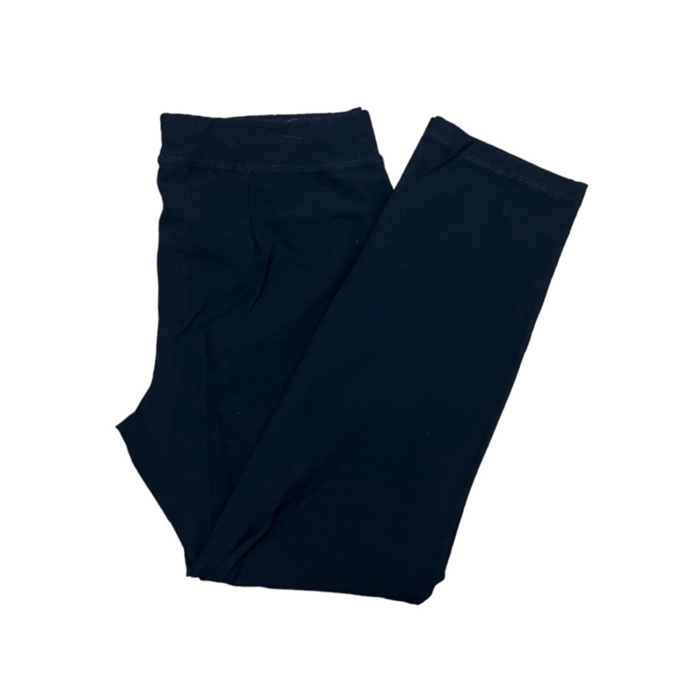 Eileen Fisher Tapered Stretch Versatile Elastic Waist Pull On Black Pants Size S